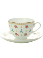 Чайная чашка с блюдцем форма Весенняя-2 рисунок Цветущий вальс ИФЗ
