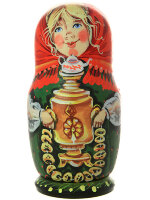 Матрешка "Аленушка с самоваром", арт. 5714