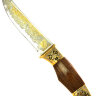 Сувенирный нож Златоуст "Гюрза" в кожаных ножнах